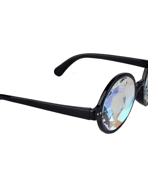 Load image into Gallery viewer, New Clear round Glasses Kaleidoscope Eyewears Crystal Lens Party Rave Music Festival Sunglasses Friend Gifts
